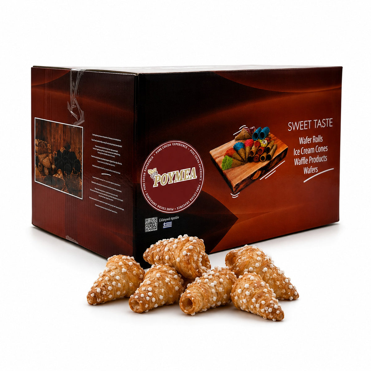 RUMEL CORNETS WITH SUGAR COATING 400 pcs/box