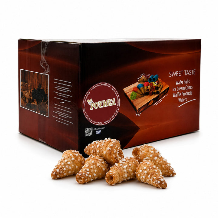 RUMEL CORNETS WITH SUGAR COATING 400 pcs/box